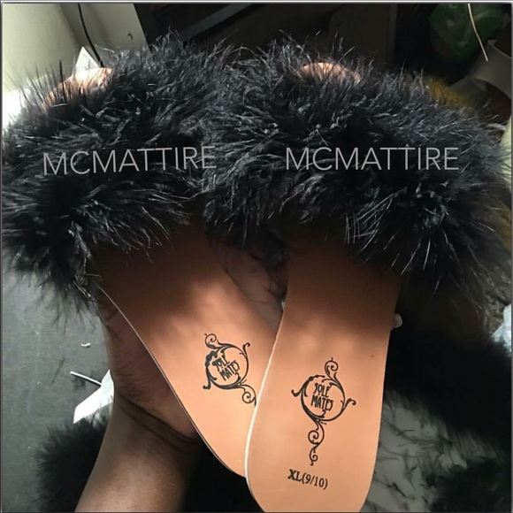 FLUFFY SLIDES BROWN BOTTOMS.... - Picture 2 of 4
